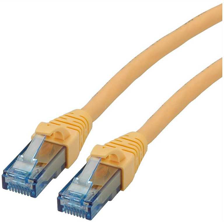 Roline ROLINE – Patch – Kabelis – RJ- 45 (M) iki RJ- 45 (M) – 1,5 m – UTP – CAT 6a – Be halogenų, formos, suvytas – geltonas (21.15.2724)