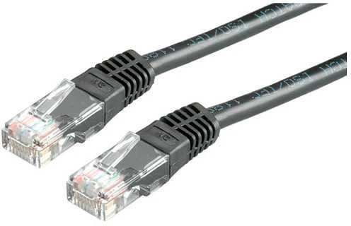 Roline Patchcord, UTP, Cat5e, 5m, juoda (21.15.0565)