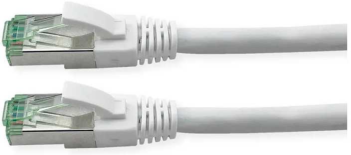 Digitus ROLINE RM S/FTP (PiMF) Patch Cord Cat.6A, balta, 1,5 m