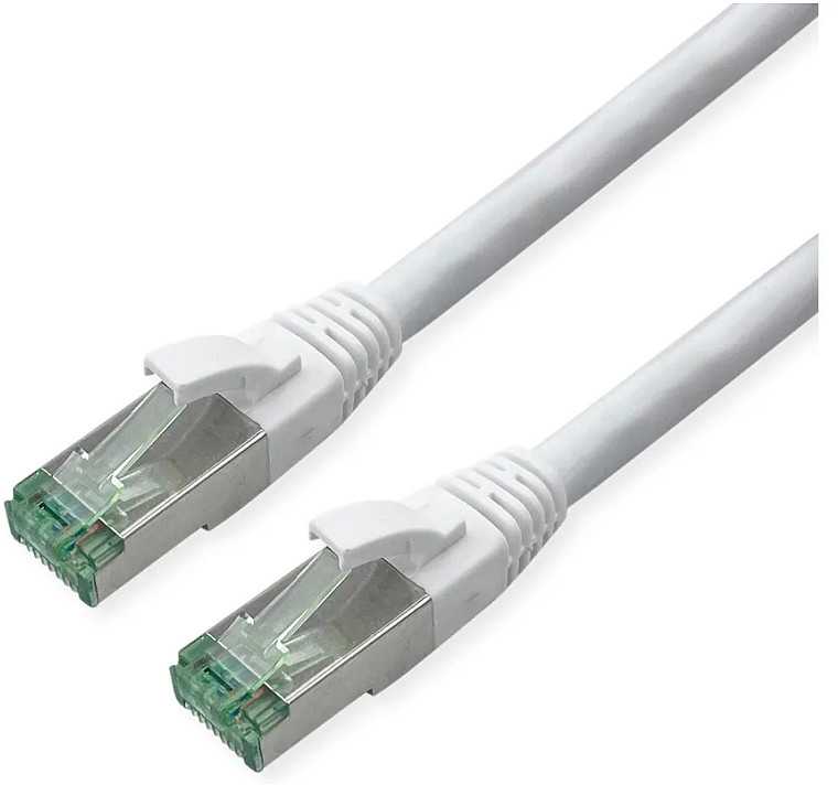 Digitus ROLINE RM S/FTP (PiMF) Patch Cord Cat.6A, balta, 1,5 m