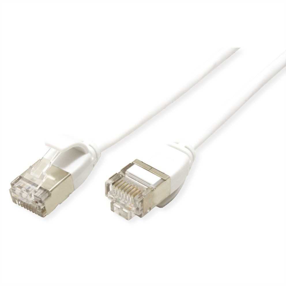 Roline ROLINE U/FTP duomenų centro kabelis Cat.7, LSOH, su RJ45 jungtimis (500 MHz / EA klasė), papildomas dulkinimas, baltas, 3 m