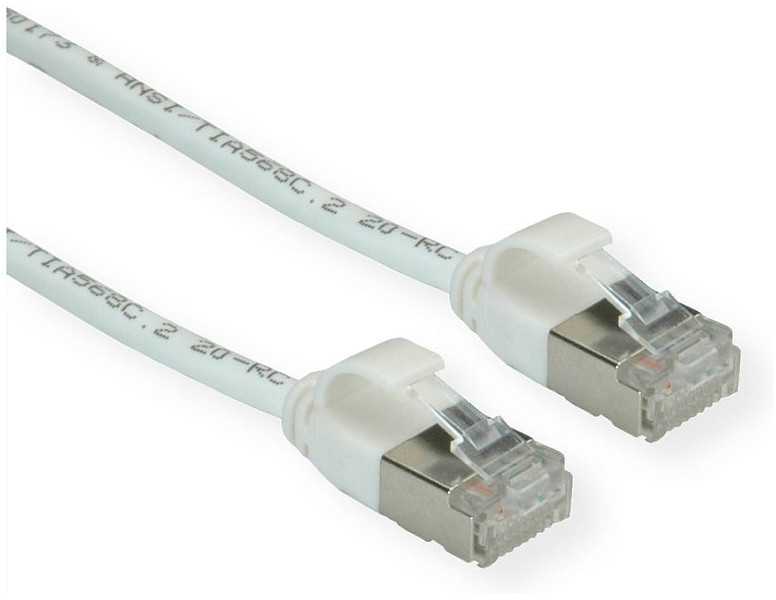 Roline ROLINE F/UTP DataCenter Patchkabel Cat.6A (EA klasė), LSOH, extra dun, wit, 0,3 m