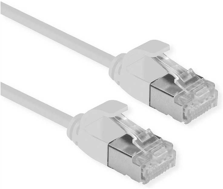 „Roline ROLINE F/UTP DataCenter Patch Cord Cat.6A“ (EA klasė), LSOH, labai plonas, pilkas, 0,5 m