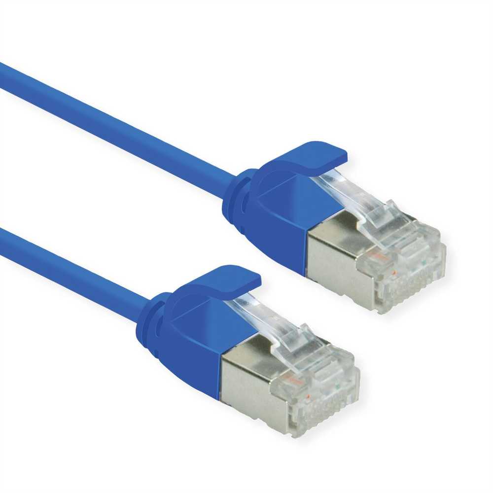 Roline ROLINE F/UTP DataCenter Patch Cord Cat.6A (EA klasė), LSOH, labai plonas, mėlynas, 5 m