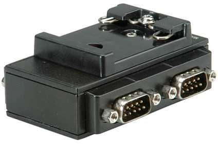 USB adapteris Roline USB-A - RS-232 x4, juodas (12.02.1003)