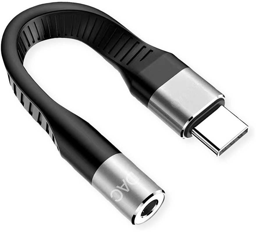 Adapteris USB Roline USB-C - Jack 3.5mm Juodas (12.03.3241)