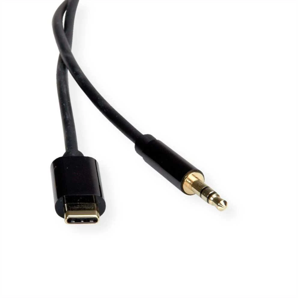 Kabelis USB Roline Adapteris USB typu C - 3,5 mm audio męski/żeński 3 m Juodas (12.03.3218)