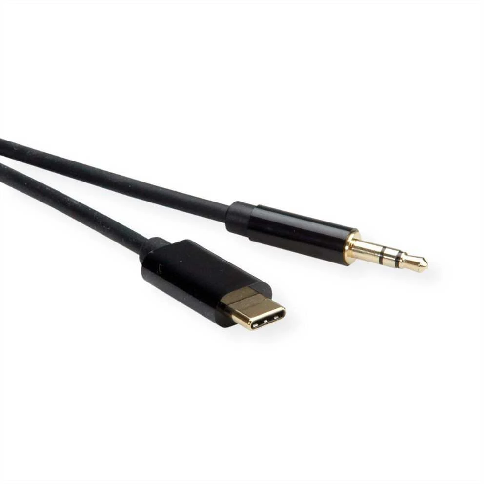 Kabelis USB Roline Adapteris USB typu C - 3,5 mm audio męski/żeński 3 m Juodas (12.03.3218)
