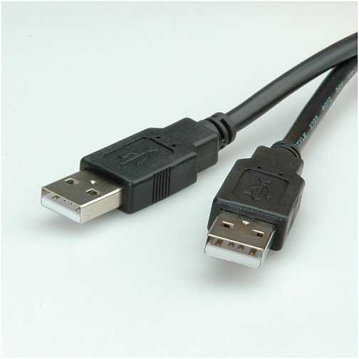 Oem USB kabelis Roline USB-A - USB-B 1,8 m Juodas (11.02.8918)