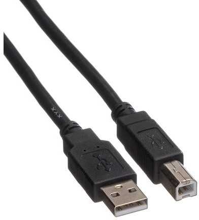 USB kabelis Roline USB-A - USB-B 1,8 m juodas (11.44.8818)