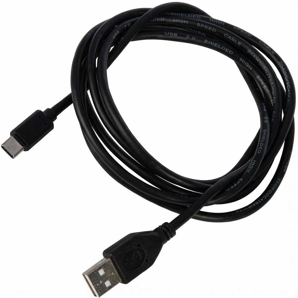 Kabelis USB Roline USB-A - USB-C 1.8 m Juodas (11.02.9028)