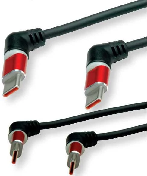 Kabelis USB Roline kabelis USB USB 2.0 1,5 m USB C Juodas, Raudona (11.02.8350)