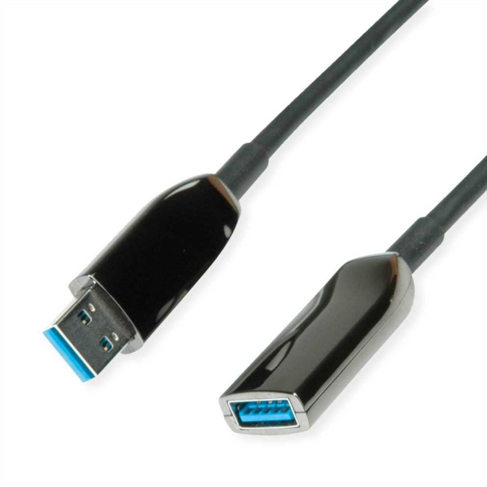 Roline USB-A – USB-A USB laidas 20 m juodas (12/04/1077)