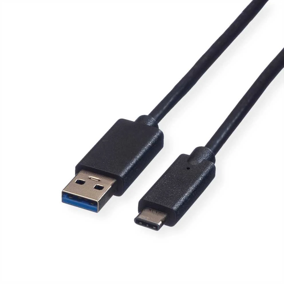Kabelis USB Roline USB-A - 1 m Juodas (11.02.9011)
