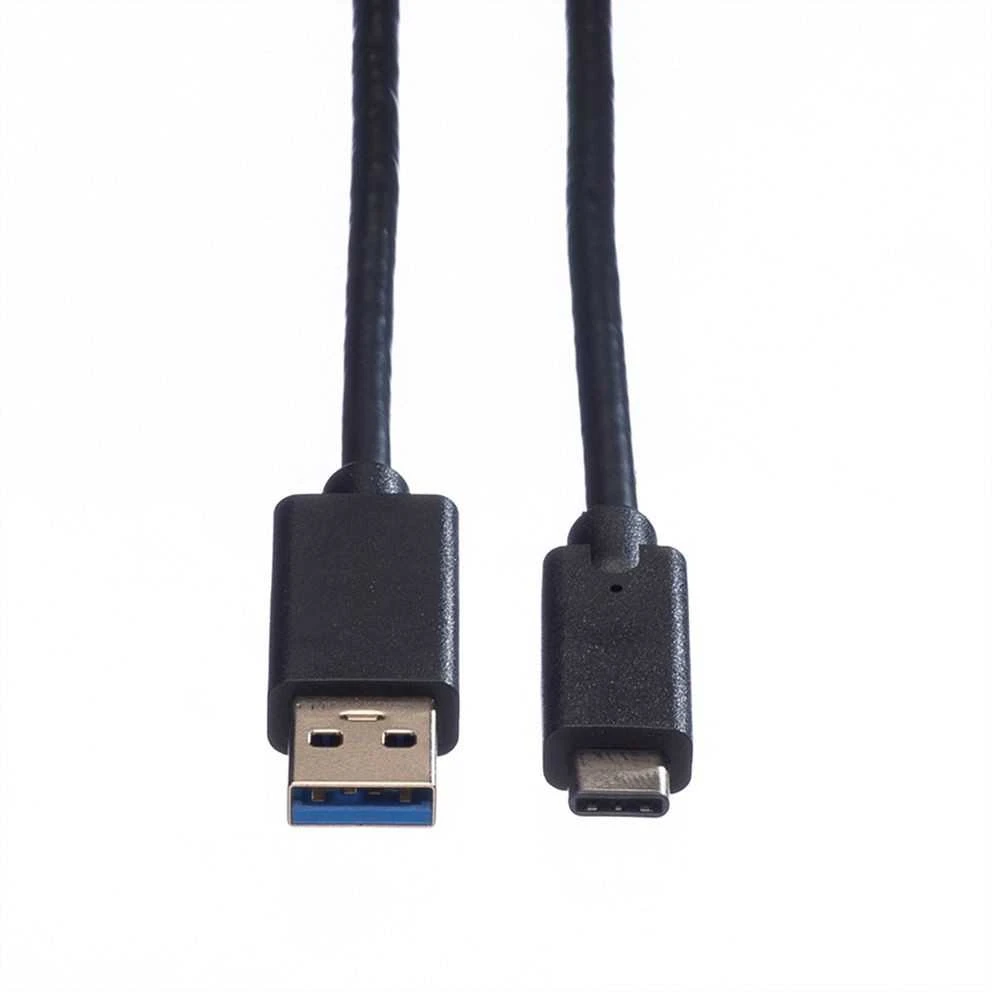 Kabelis USB Roline USB-A - 1 m Juodas (11.02.9011)