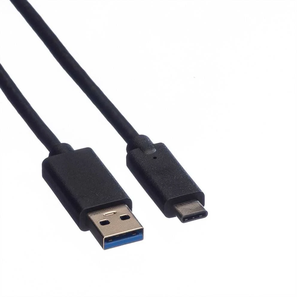 Kabelis USB Roline USB-A - 1 m Juodas (11.02.9011)