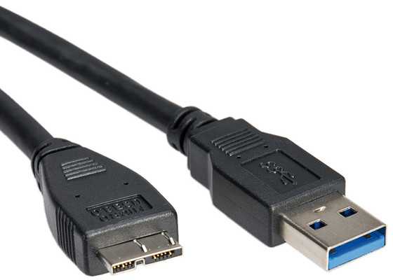 Kabelis USB Roline USB-A - micro-B 0.8 m Juodas (11.02.8872)