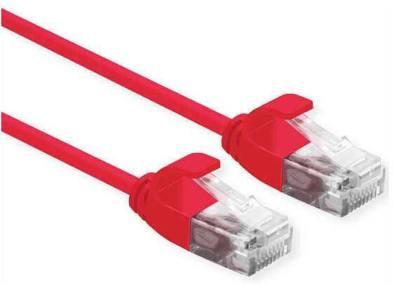 Roline ROLINE UTP PatchCord Cat6a. LSOH plonas. Raudona. 5,0 m