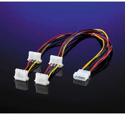 Secomp Roline 4 kontaktų molex skirstytuvas – 4x 5,25 colio, 45 cm (11/03/1003)