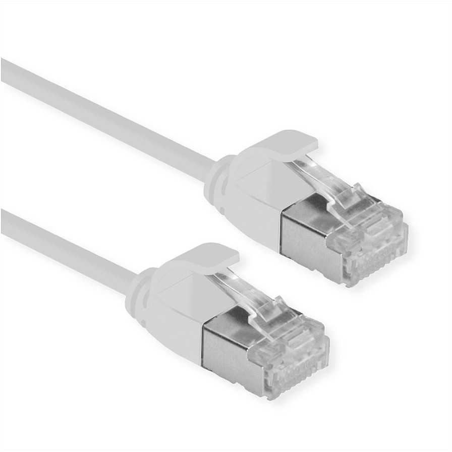 Roline Green Roline Žalias F/UTP DataCenter Patch Cord Cat.6A (Class EA), LSOH, bardzo cienki, pilka, 5 m