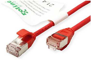 Roline ROLINE Žalias F/UTP DataCenter Patchkabel Cat.6A (EA klasė), LSOH, extra dun, rood, 5 m