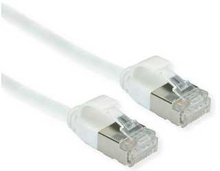 Roline Green Roline ROLINE Žalias F/UTP DataCenter Patchkabel Cat.6A (EA klasė), LSOH, extra dun, wit, 5 m
