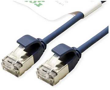Roline ROLINE Žalias F/UTP DataCenter Patch Cord Cat.6A (EA klasė), LSOH, labai plonas, mėlynas, 5 m