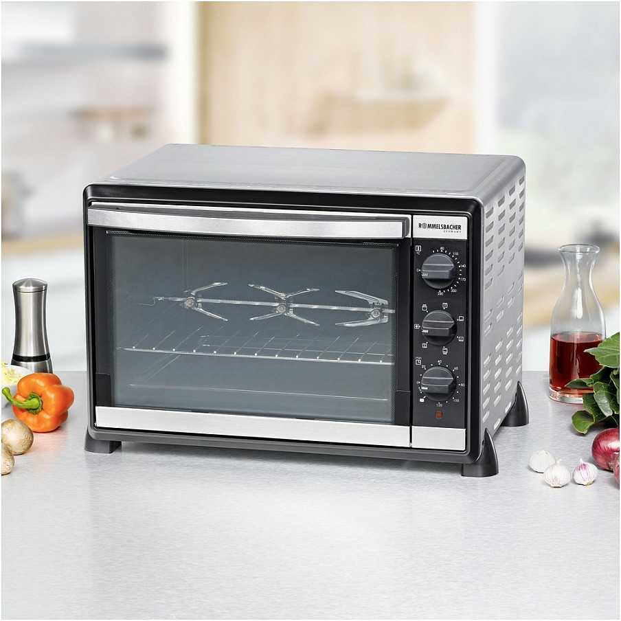 Elektrinė krosnelė Mini Oven Rommelsbacher Baking Oven & Rotisserie Grilis BG 1805/E 42 L, Nerūdijantis plienas, 1800 W