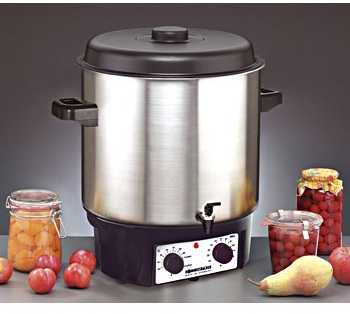 Rommelsbacher Fully Automatic Presersving Cooker/Hot Punch KA 2004/E Nerūdijantis plienas/juodas, 1800 W,
