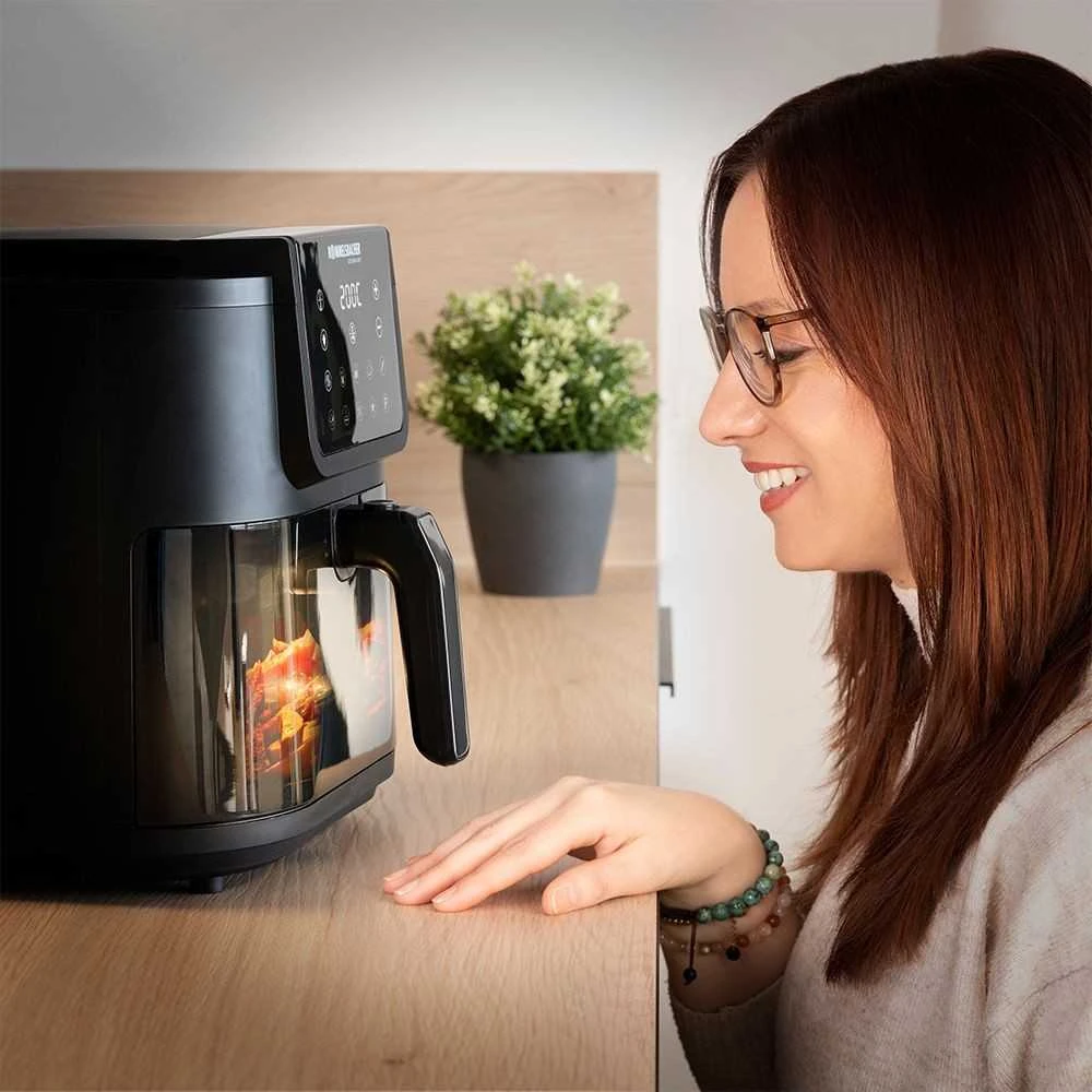 Rommelsbacher FRH 1700, Karšto oro gruzdintuvė, 8 l, 1kg, 60 °C, 200 °C, 60 min.