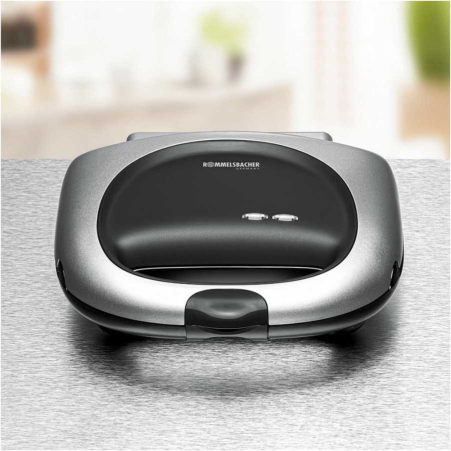 Sumuštinių keptuvas Rommelsbacher sumuštinių keptuvė ST 1000, 1000 W, 2 XL 12 × 12 cm sumuštiniams