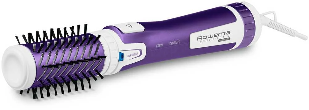 Besisukantis plaukų šepetys Rowenta Active Voume&Shine + lokówka CF 9530 Active ( 1000 W , Violetinė )