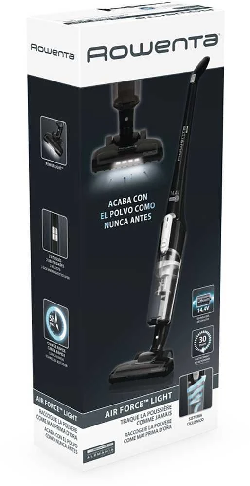 Dulkių siurblys Rowenta Air Force Light RH6545 siurblys-šluota / elektrinė šluota Bagless Juodas 0,65 L