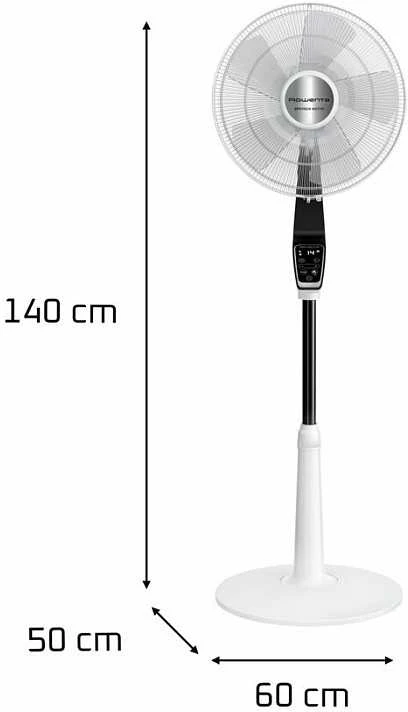 Kondicionierius Rowenta pastatomas ventiliatorius 32 dB, 14 greičių, LED ekranas, laikmatis, nuotolinio valdymo pultas, VU5690F0