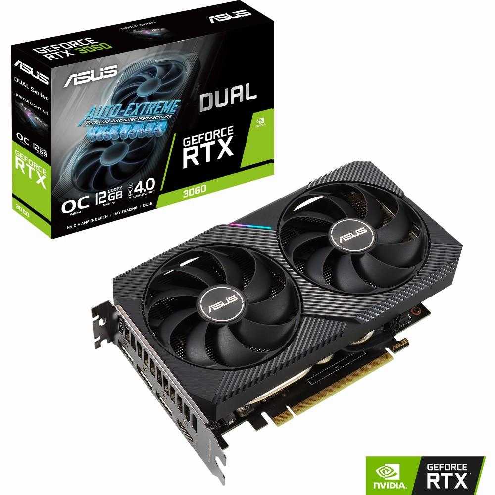 Vaizdo plokštė ASUS GeForce RTX 3060 DUAL 12GB OC V2, GDDR6, PCI Express 4.0
