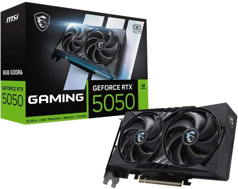 Vaizdo plokštė MSI GeForce RTX 5050 8G GAMING OC NVIDIA 8 GB GDDR6