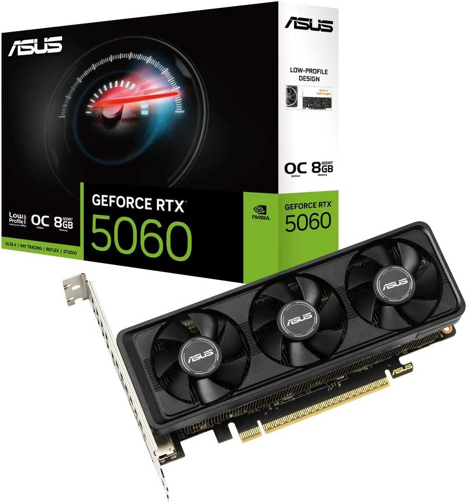 Vaizdo plokštė Asus GeForce RTX 5060 LP BRK OC 8GB GDDR7 DLSS4 (RTX5060-O8G-LP-BRK)