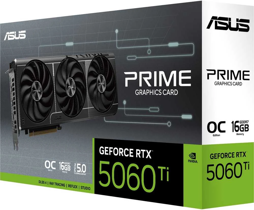Vaizdo plokštė ASUS PRIME RTX 5060 TI OC 16GB