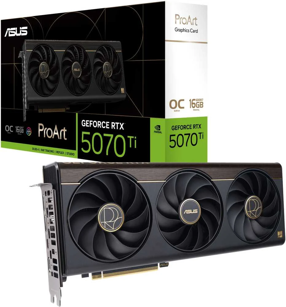 ASUS GeForce RTX 5070 Ti ProART OC 16GB DLSS4 vaizdo plokštė