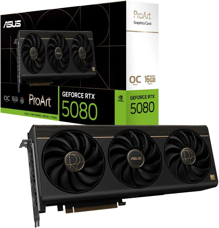 Vaizdo plokštė ASUS ProArt -RTX5080-O16G NVIDIA GeForce RTX 5080 16 GB GDDR7
