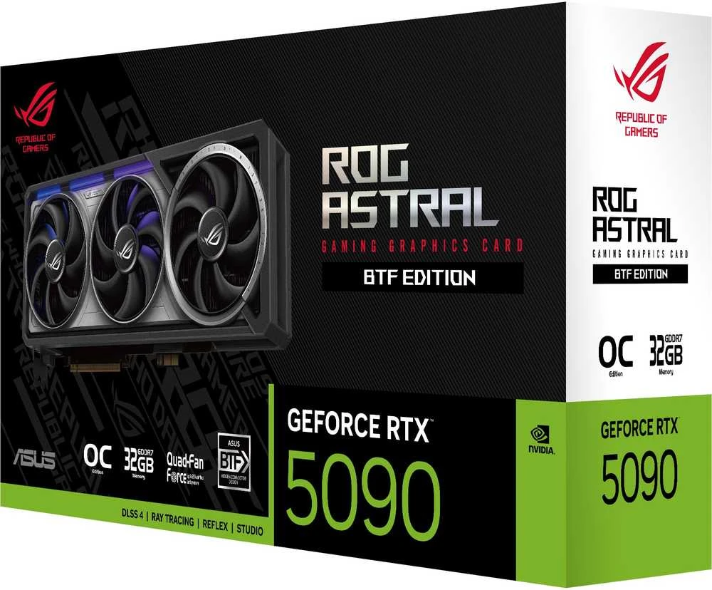 Vaizdo plokštė ASUS ROG Astral - -RTX5090-O32G-BTF-GAMING NVIDIA GeForce RTX 5090 32 GB GDDR7