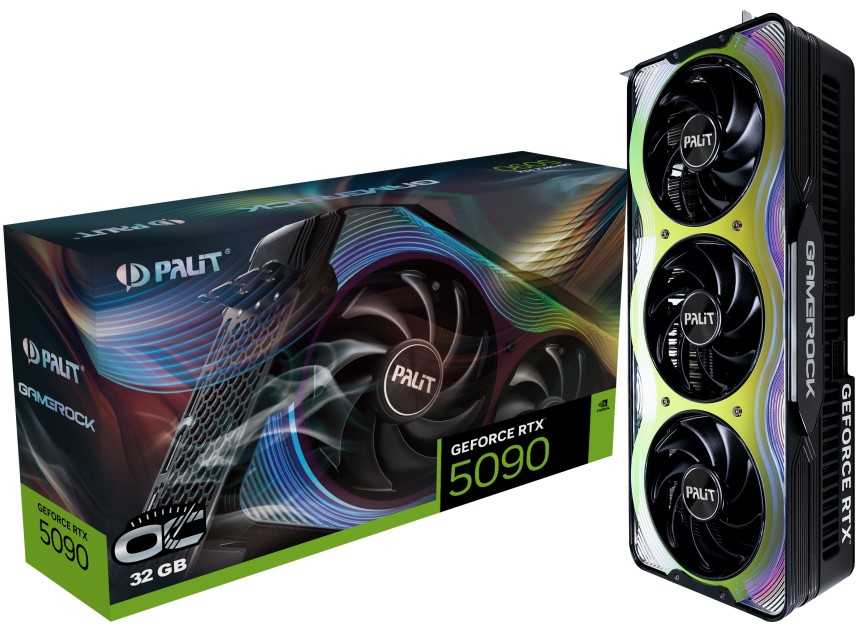 Vaizdo plokštė Palit GeForce RTX 5090 GameRock OC NVIDIA 32 GB GDDR7