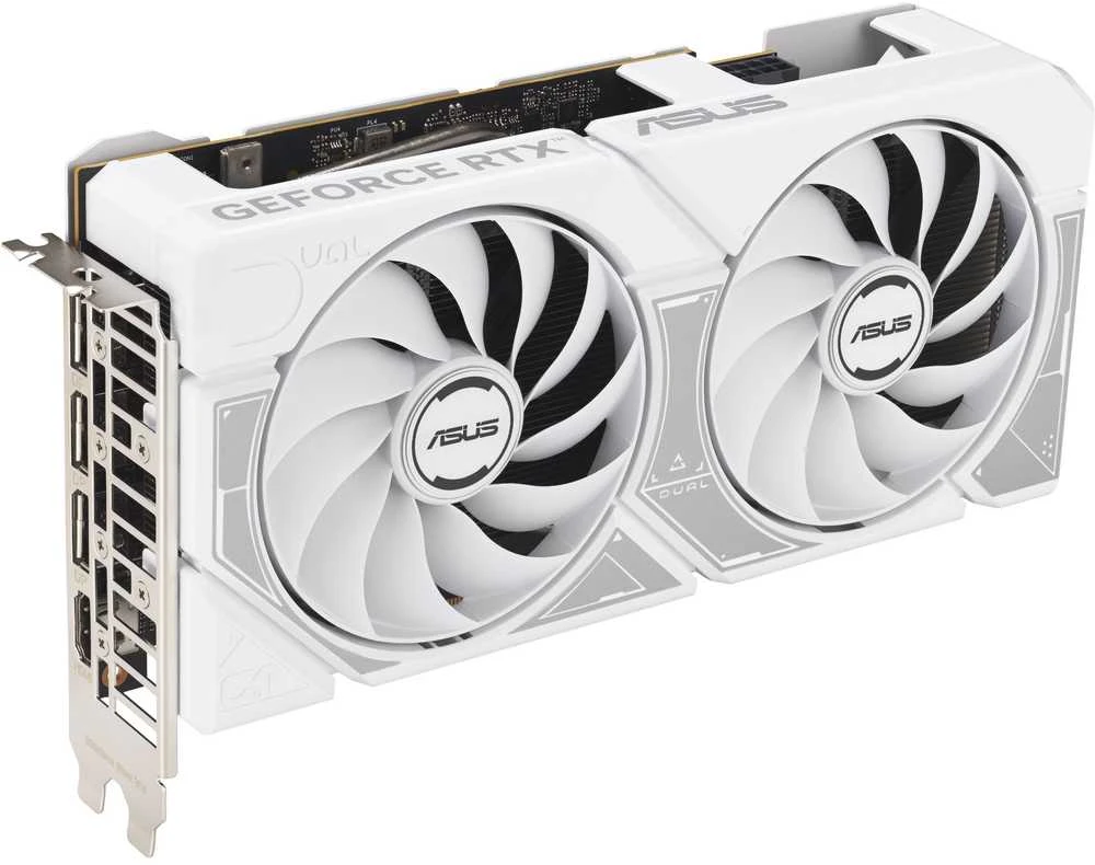 Vaizdo plokštė ASUS Dual GeForce RTX 5060 Baltas OC leidimas, 8192 MB GDDR7