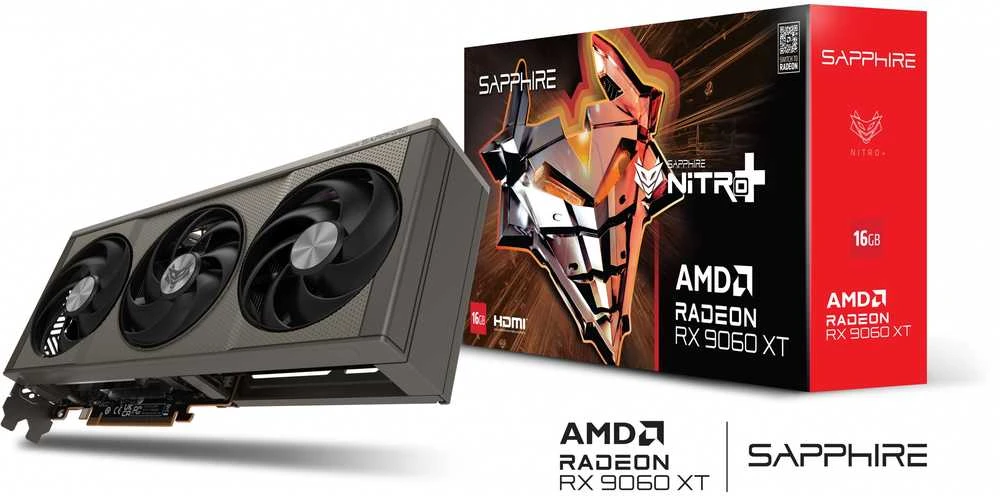 Vaizdo plokštė SAPPHIRE NITRO+ AMD RADEON RX 9060 XT GAMING OC 16GB DUAL HDMI / DP