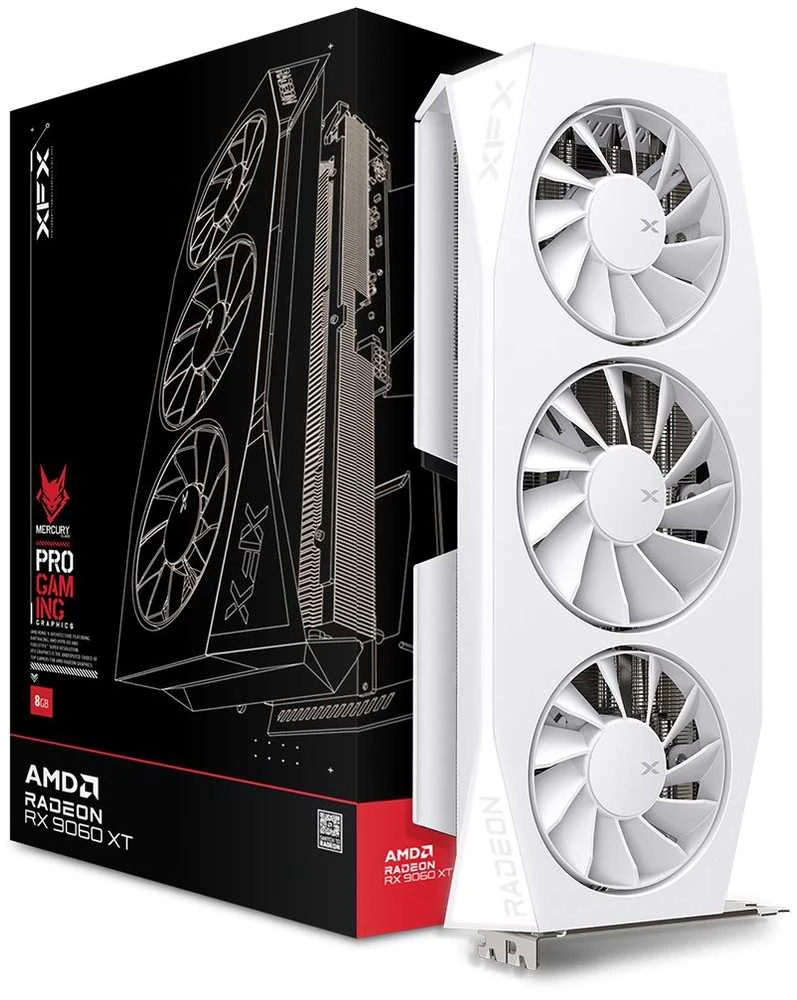 Vaizdo plokštė „XFX Mercury Radeon RX 9060 XT OC Gaming Edition“ AMD 16 GB GDDR6