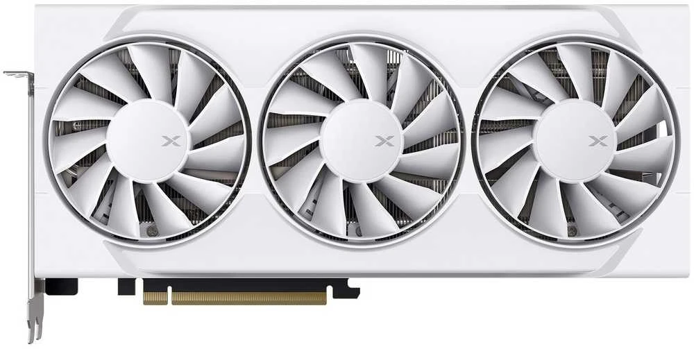 Vaizdo plokštė XFX Radeon RX 9060 XT Swift Baltas trijų ventiliatorių 16GB OC