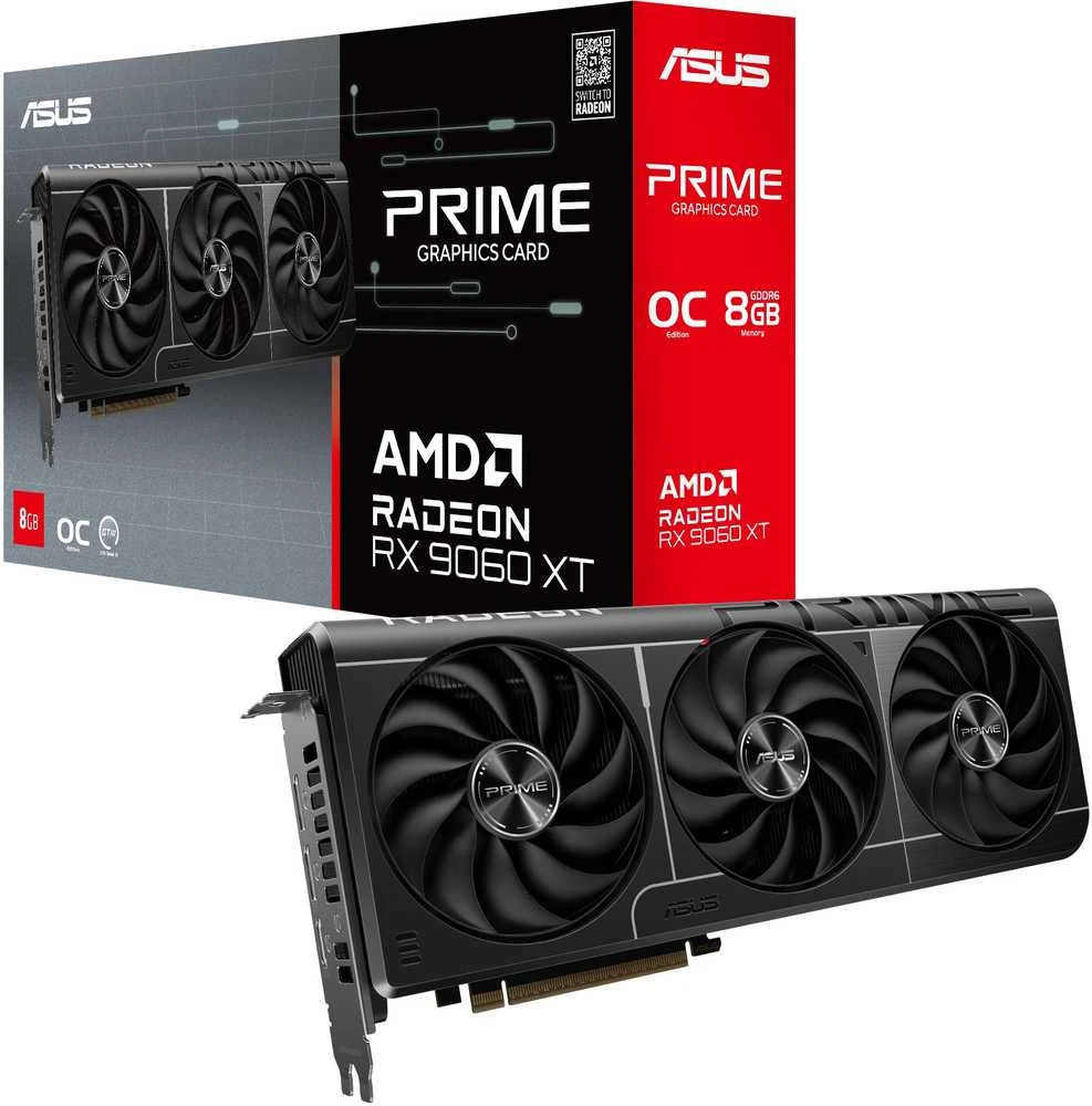 Vaizdo plokštė ASUS Radeon RX 9060 XT PRIME 8GB OC