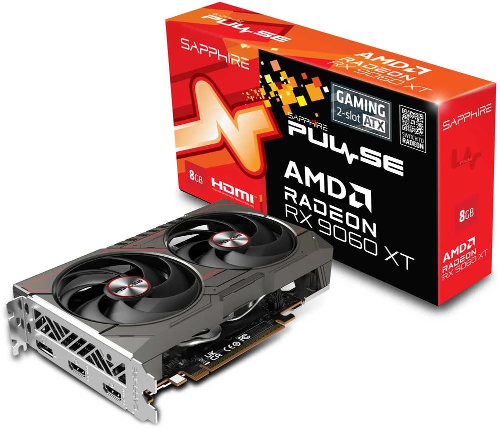 Vaizdo plokštė Sapphire PULSE Radeon RX 9060 XT AMD 8 GB GDDR6