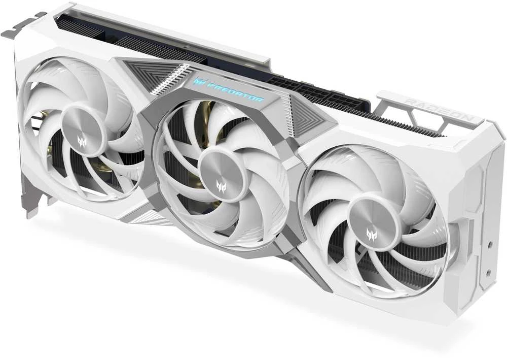 Acer „Predator BiFrost AMD RX9070 XT OC 16GB“ vaizdo plokštė, balta