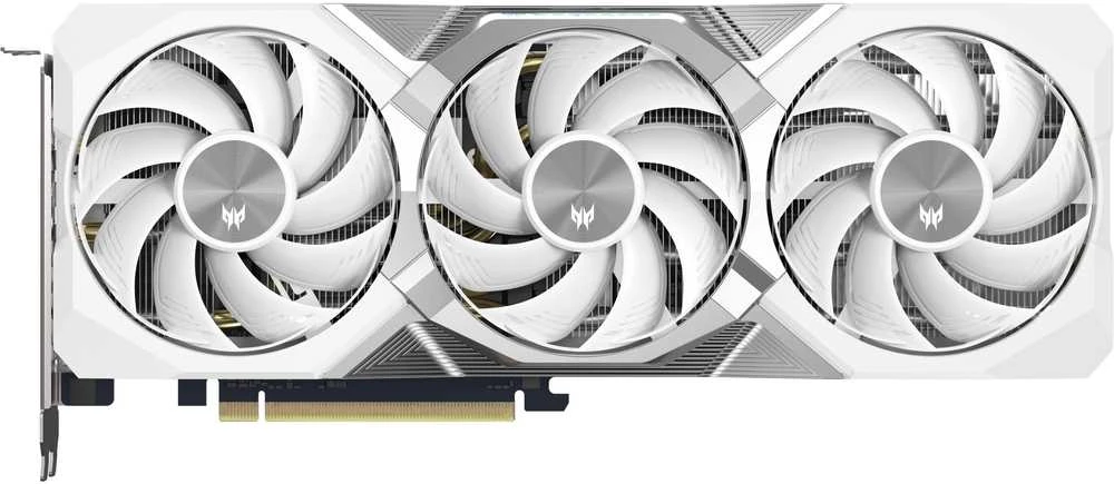 Acer „Predator BiFrost AMD RX9070 XT OC 16GB“ vaizdo plokštė, balta